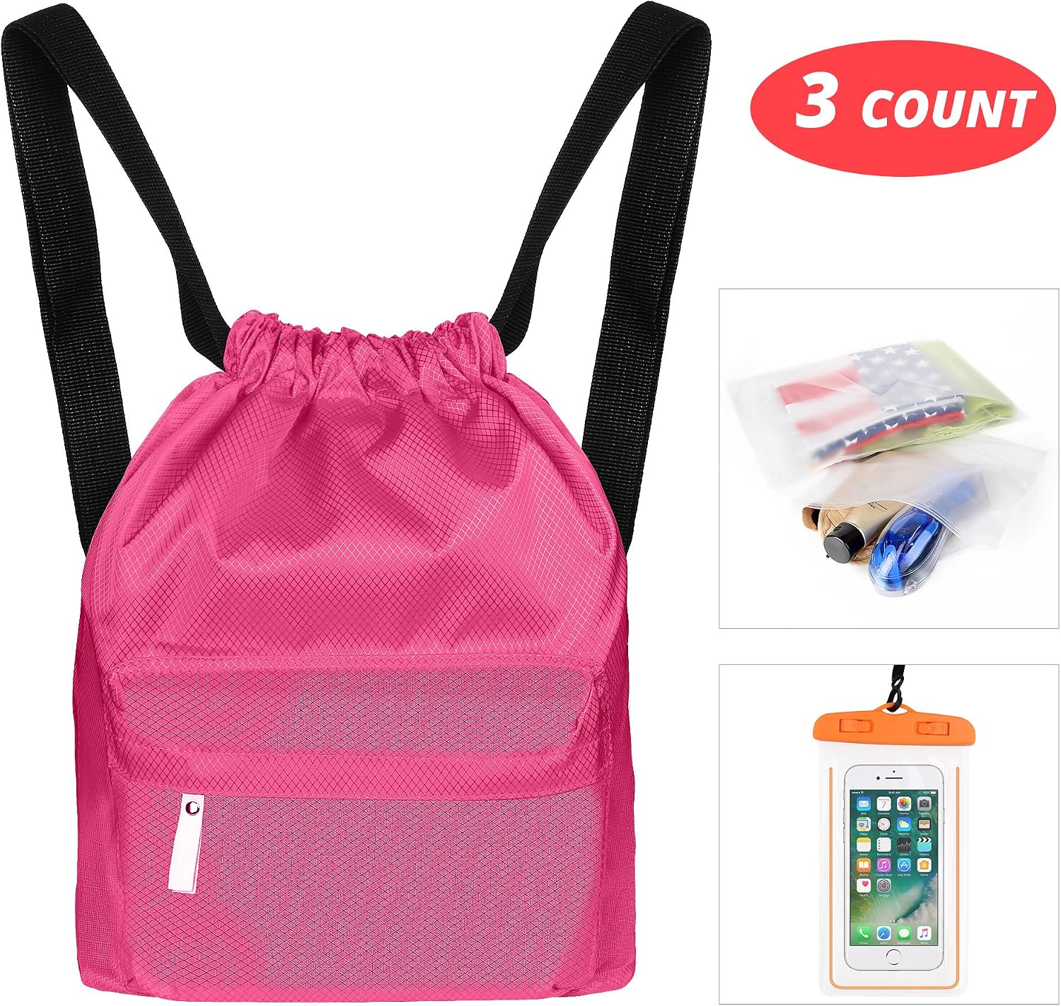 Vigeer Dry Wet Separated Bag small Multi-Purpose Waterproof Bag Great for Gym Travel Swimming...