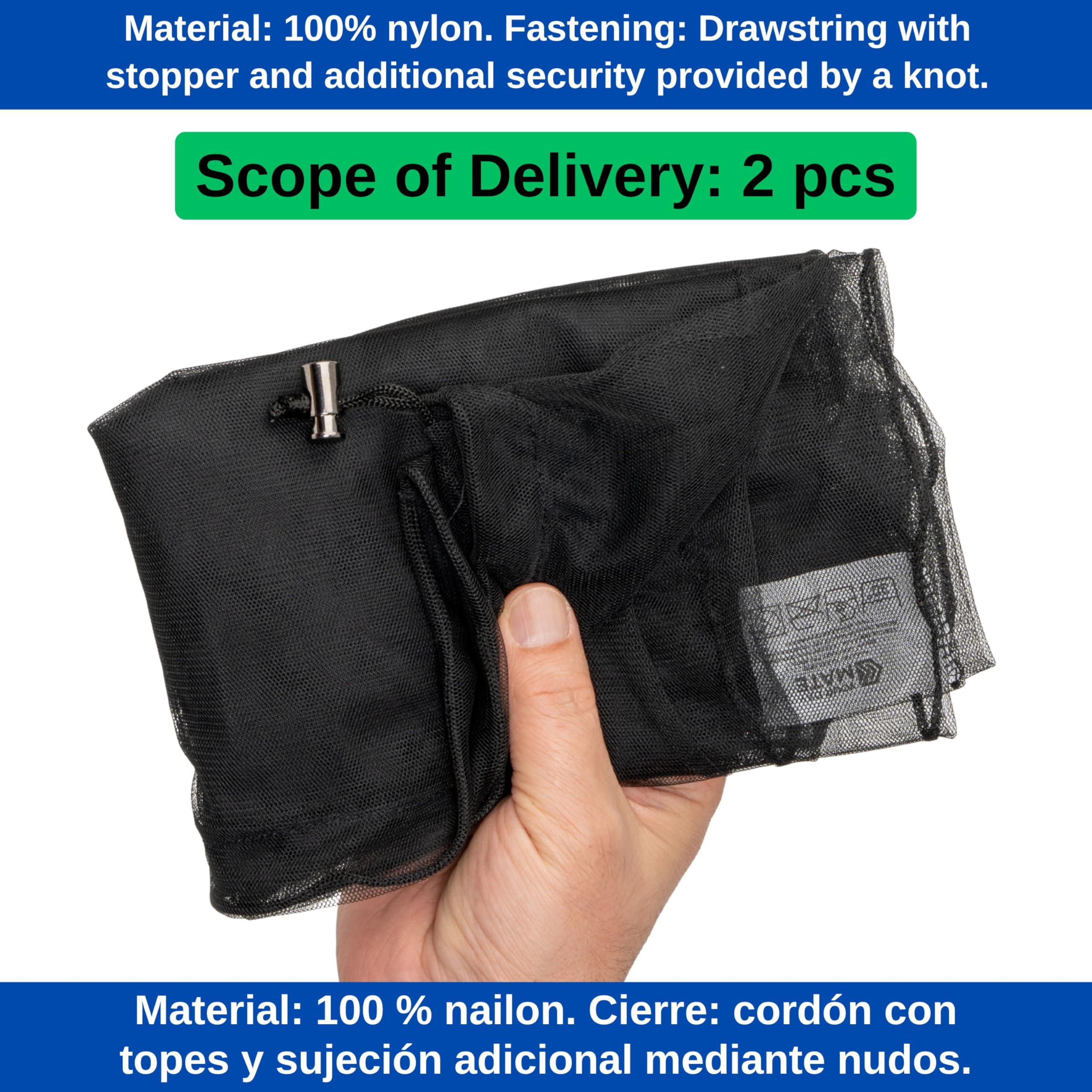 Sécurité Enfants pour Plantes d'intérieur, 2 pcs, pour Pots de Fleurs jusqu'à Ø 30 cm, en Nylon Noir, Filet de Protection des Plantes sécurité bébé Contre la Terre, Les Engrais