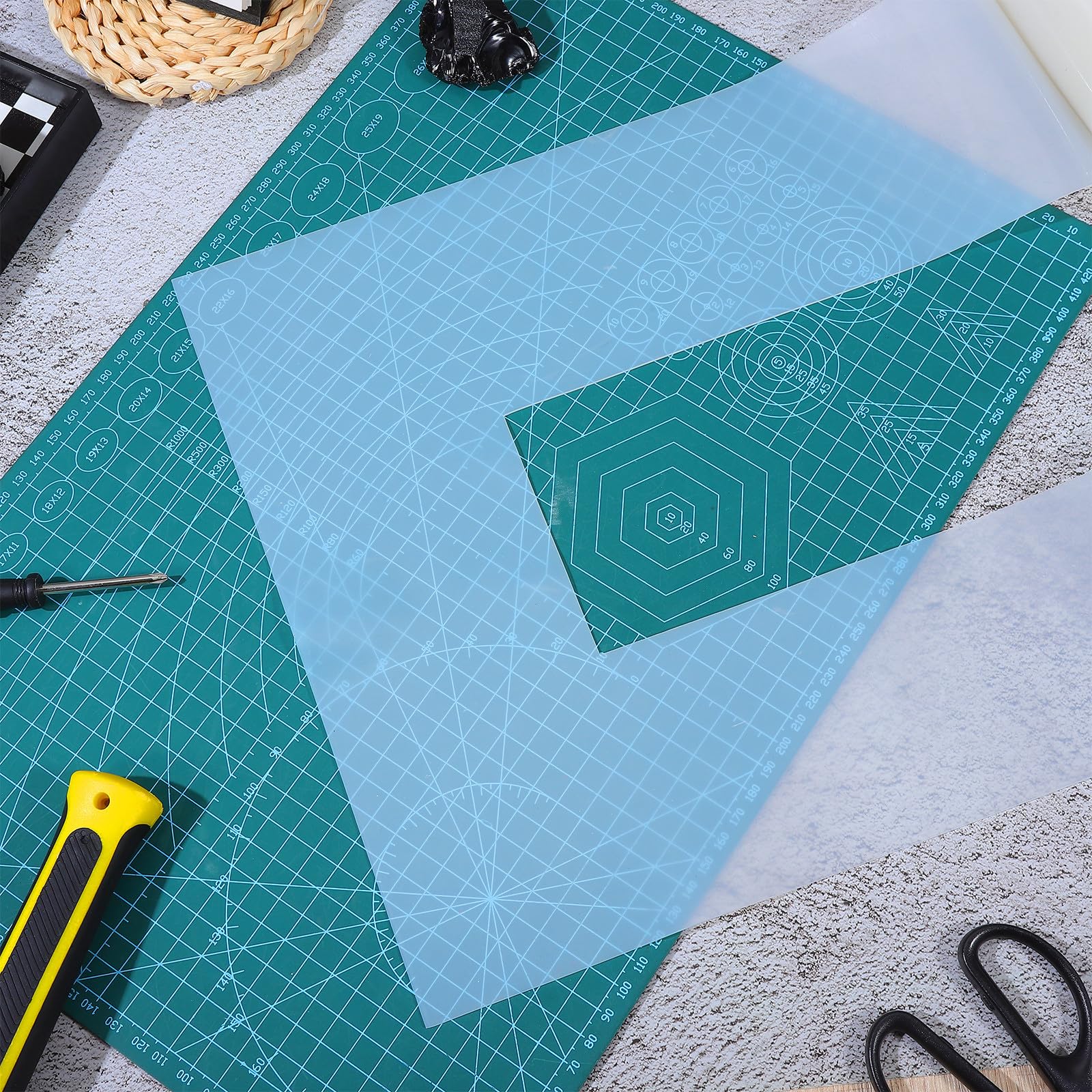 FRCOLOR Pochoir Ligne Droite : Pochoir réutilisable pour Lignes de
