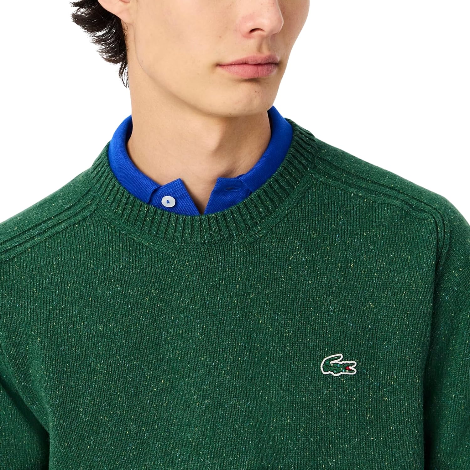 Lacoste Men's French Made Slub Wool Sweater - Image 4