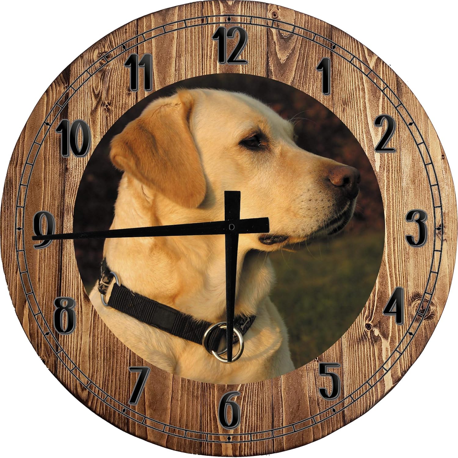 Wood Wall Clock Wine Wall Decor for Kitchen Office Living Room Wine Wall Art Large Round Wood Wall Clock Decor Small 10 Inch Gray