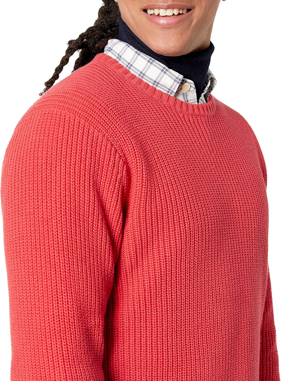 Goodthreads Men's Soft Cotton Rib Stitch Crewneck - Image 3