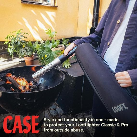 Looftlighter Case for Classic & Pro Looftlighters | Safely Stores Electric Charcoal Starters for BBQ Grills, Smokers & Fireplaces, Water Resistant