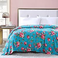 Vista 3 de Betsey Johnson - Twin Blanket, Ultra-Soft Plush Bedding, Oversized Soft Blanket, Dorm Essentials (Bouquet Day)