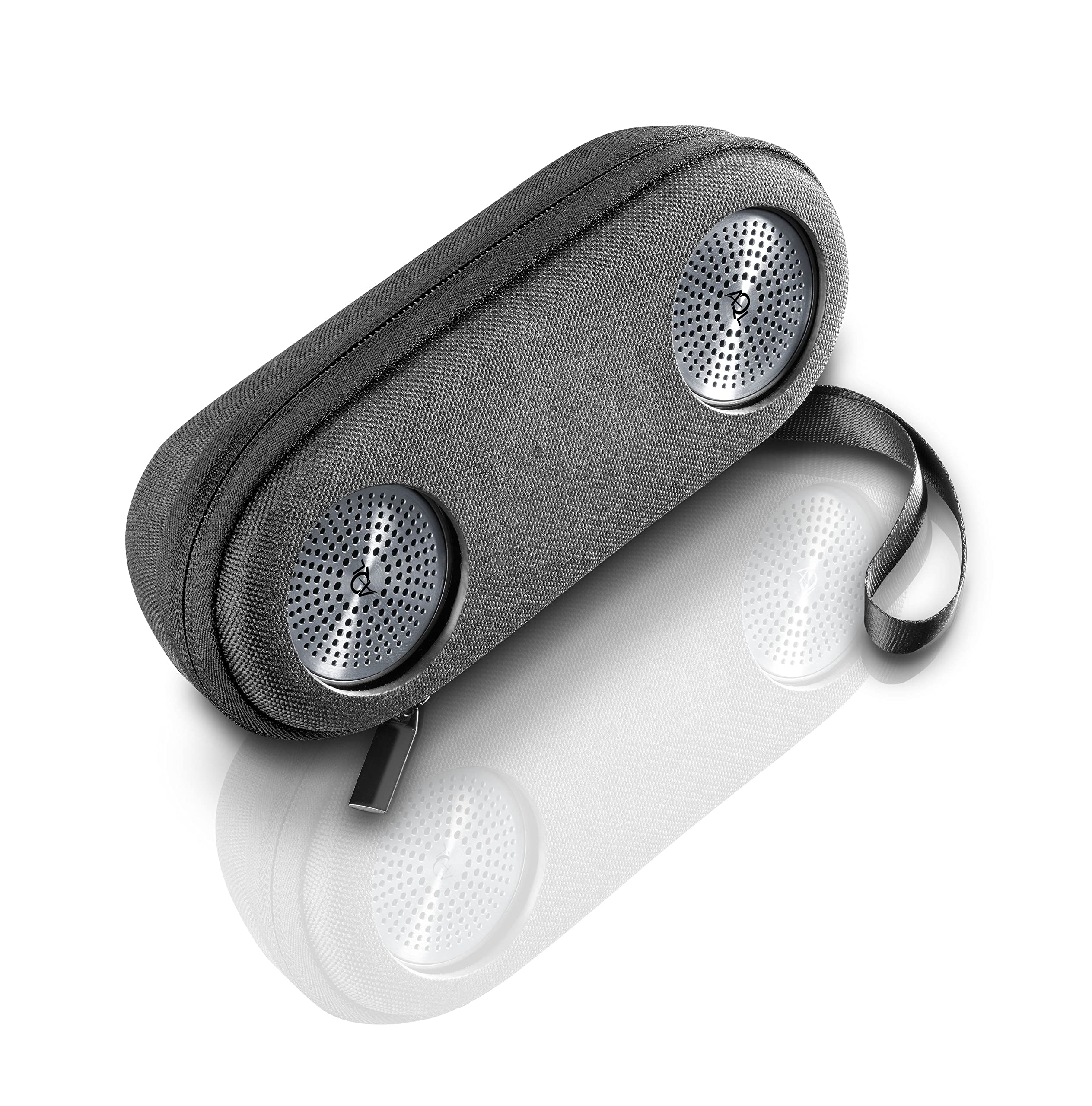 AQL Concerto | Altoparlante Bluetooth 4.2 Stereo Wireless Portatile Speaker per Iphone, Samsung, Huawei e altri Smartphone con Custodia Rigida da Viaggio - Autonomia 8 Ore - Potenza 6W