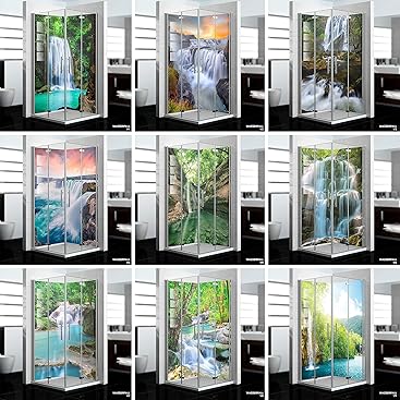 Dedeco Eck-Duschrückwand Holzoptik 2x 90x200 Cm - Made In Germany