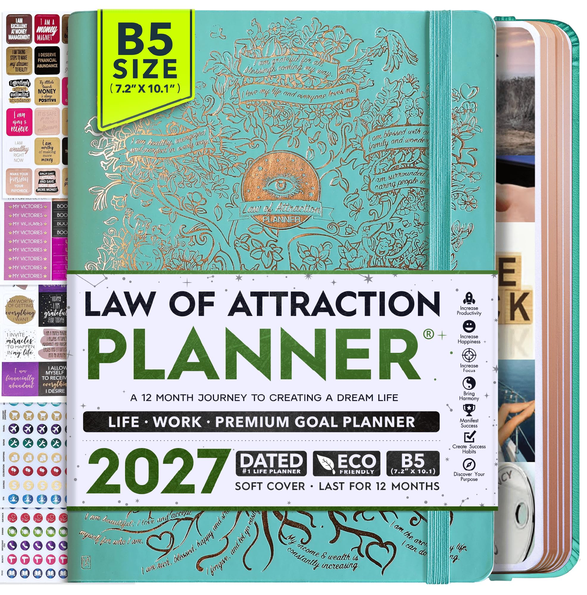 2027 Planner Weekly and Monthly &amp; Manifestation Journal for Women