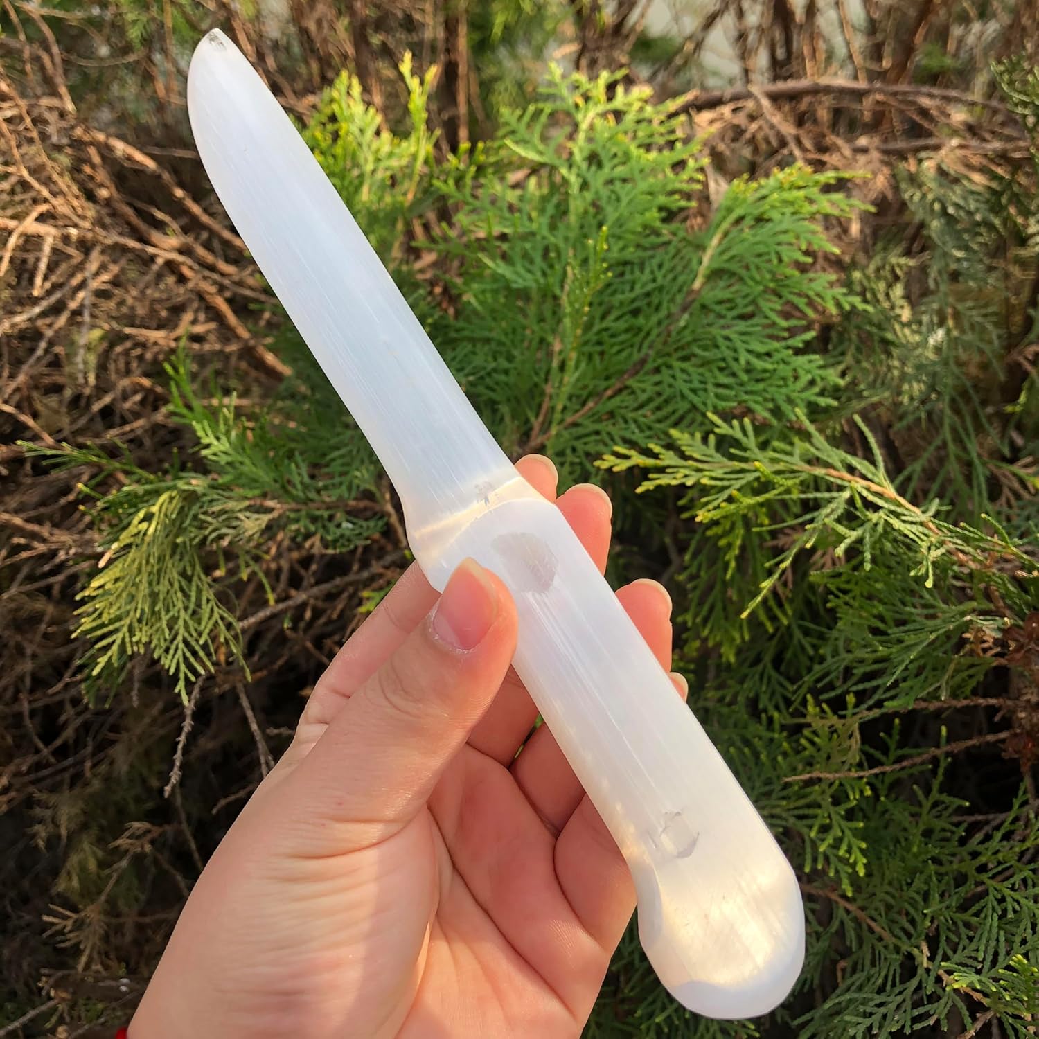 Natural Selenite Knife Crystal Stone Quartz Point for Decoration