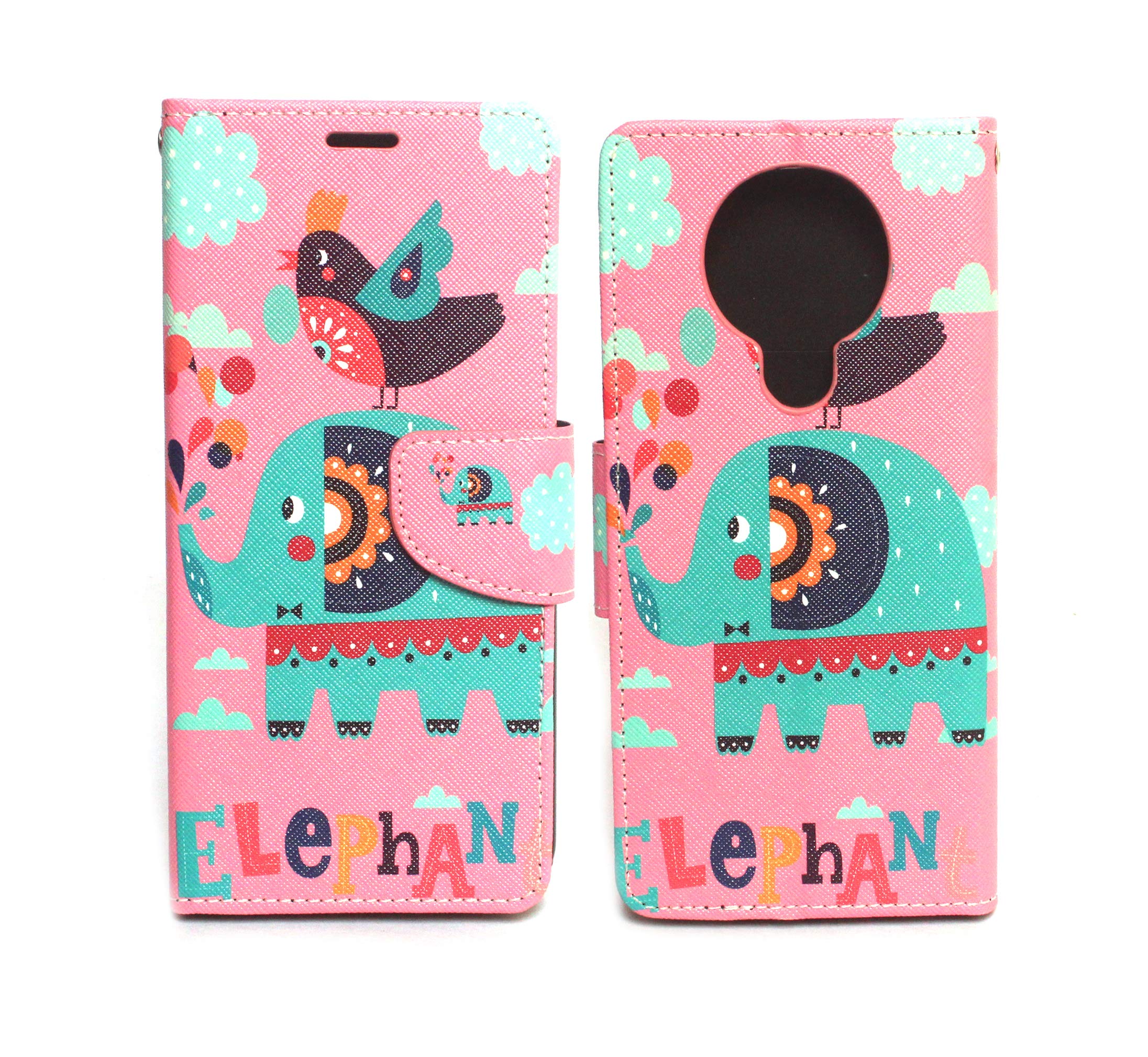 ARBUDA Fancy Printed Designer Leather Flip Wallet Back Cover Case for Nokia 3.4 - Elephant (B08SQQ2WT3) Amazon Price History, Amazon Price Tracker