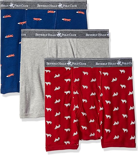 Beverly Hills Polo Club mensM400153 Pack Fashion Boxer Brief Patterned