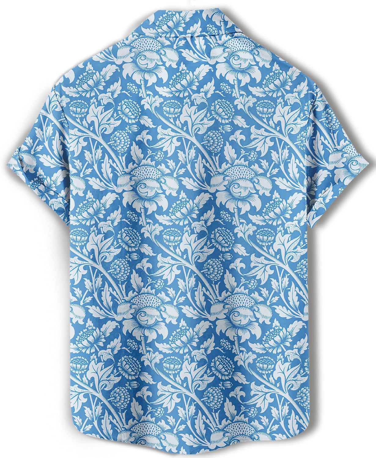 Men's Hawaiian Shirt, Tropical Fruit Print, Vacation Short Sleeve, Button Down Shirt, Summer Beach Style - Image 4