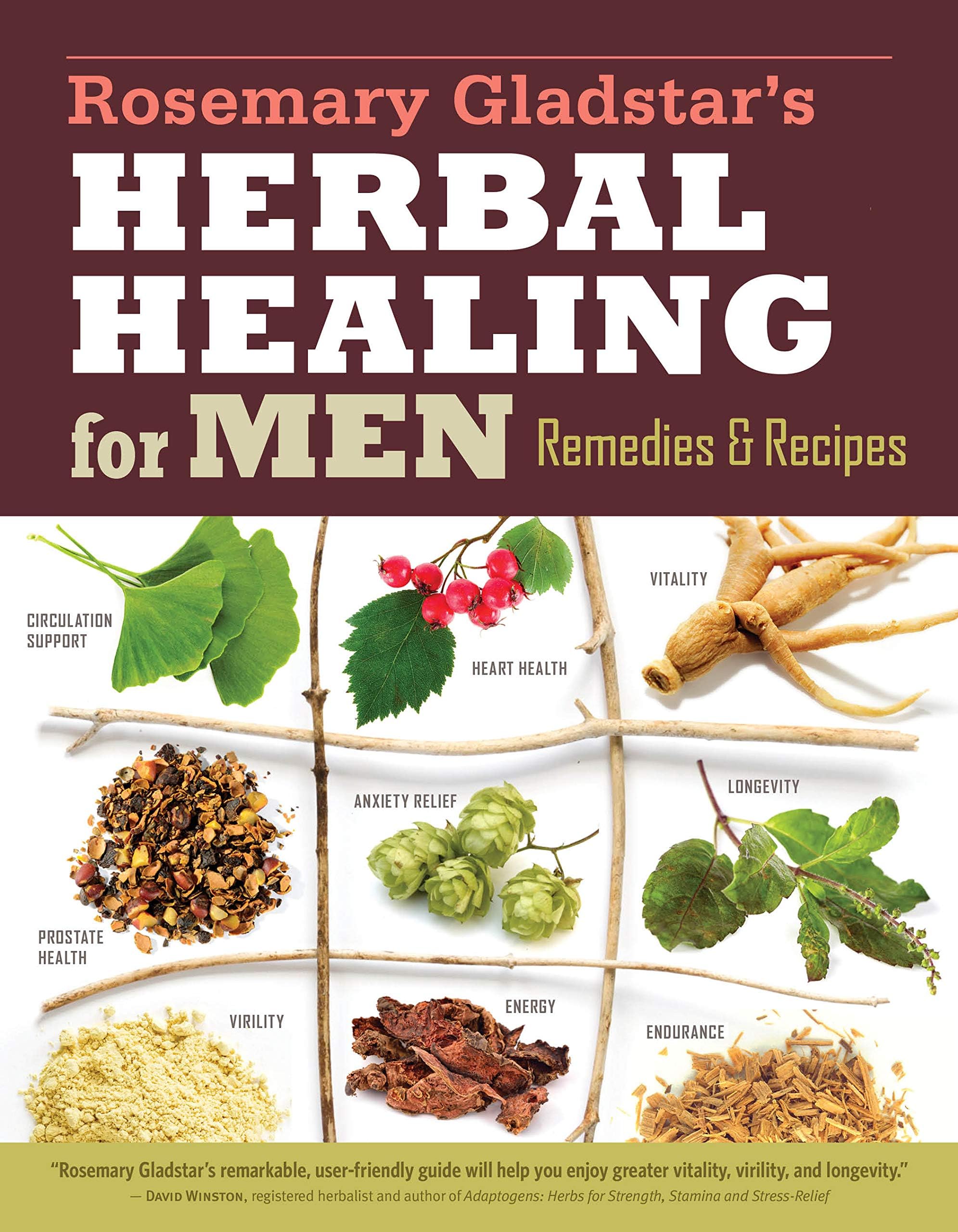 Rosemary Gladstar's Herbal Healing for Men: Remedies and Recipes for Circulation Support, Heart Health, Vitality, Prostate Health, Anxiety Relief, ... Virility, Energy & Endurance (Storey Basics)
