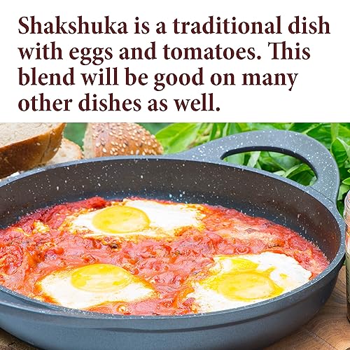 Miniatura 2 de The Spice Way -Mezcla de especias "Shakshuka" - Receta interior - Mezcla de especias gourmet única de Oriente Medio, sin conservantes, sin aditivos,