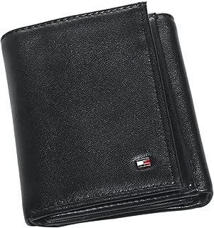 Tommy Hilfiger Men's Genuine Leather Oxford Slim Trifold Wallet