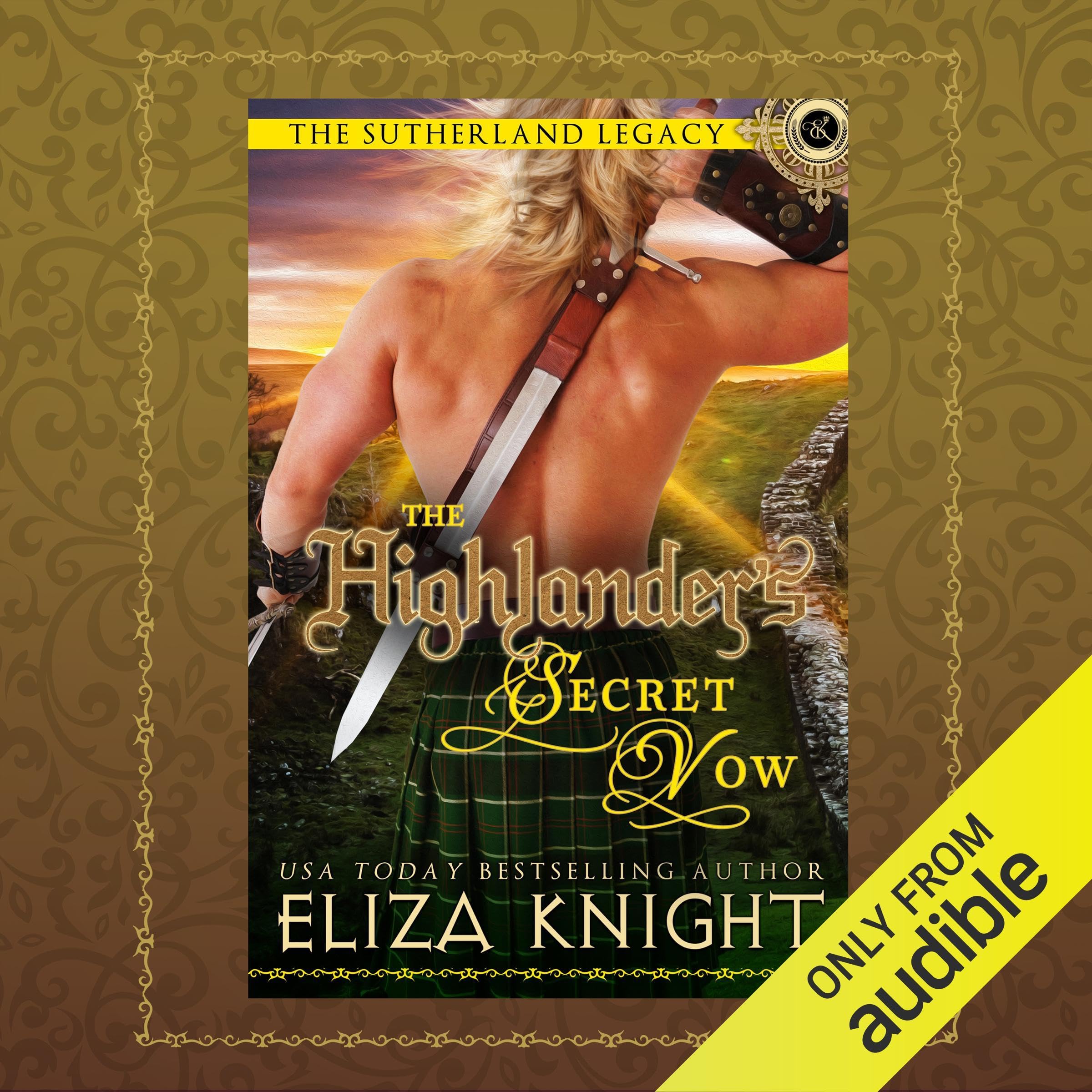 Cover art for The Highlander's Secret Vow