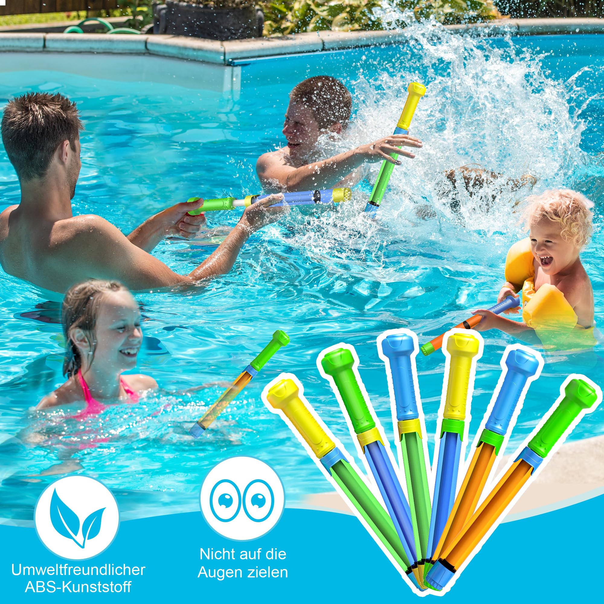 Lot De 2 Pistolets À Eau Pour Enfants-80 Ml-Pour Garçons Et Filles