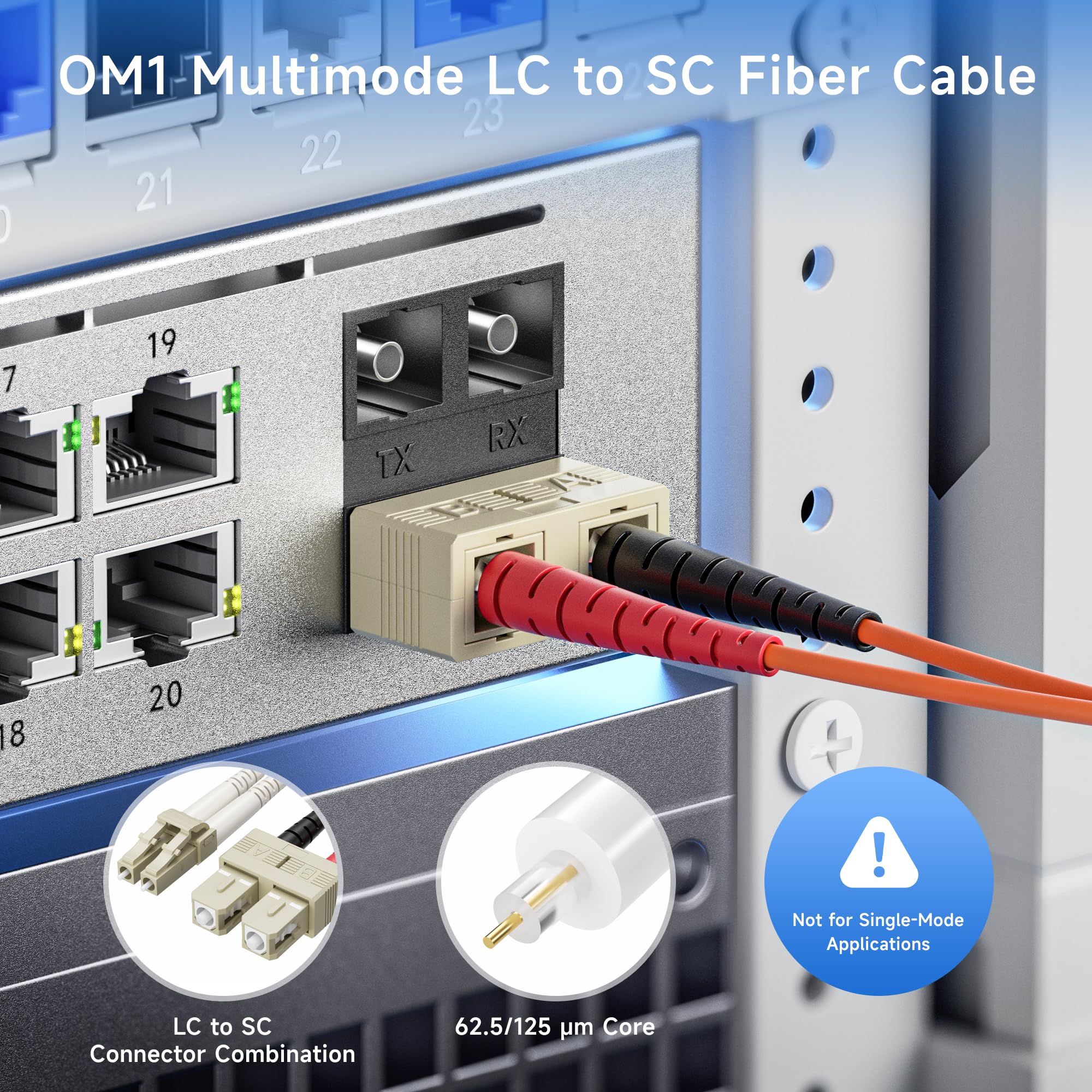 Amazon.com: Cable Matters OFNP Plenum Multimode Duplex OM1 Fiber