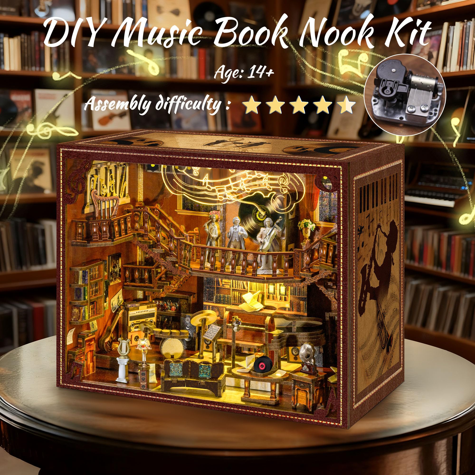 Amazon.com: Book Nook Kit - 3D Wooden Puzzle for Adults and Teens