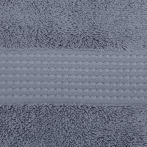 Miniatura 7 de Banio Toallas Juego de 4 toallas de baño, 100% algodón turco, toallas de lujo de secado rápido para baño, invitados, bañera de hidromasaje, toallas