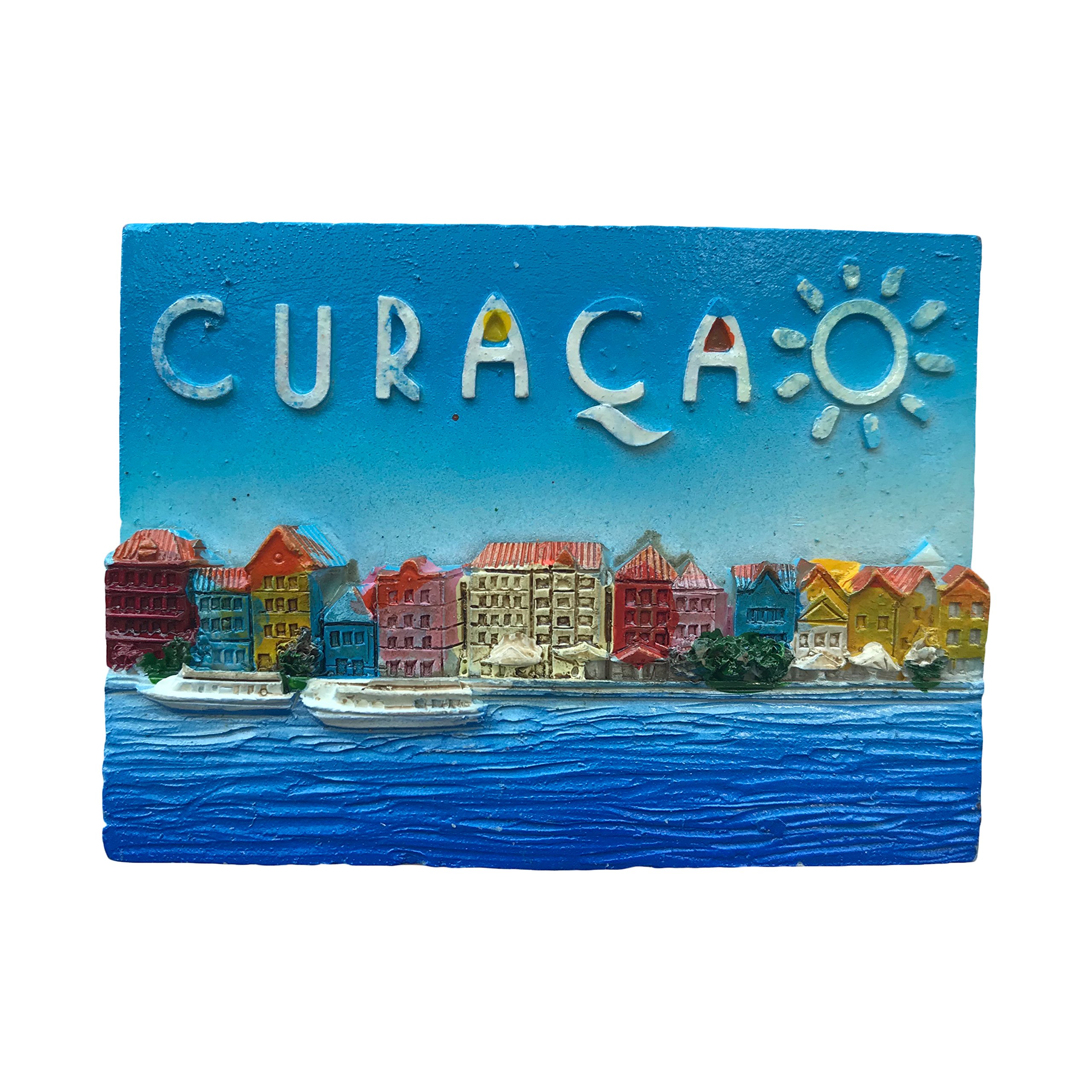 Wedarego Blue Curacao Refrigerator Magnet,3D Famous Tourist Souvenirs,Resin Fridge Magnet,Home And Kitchen Decoration
