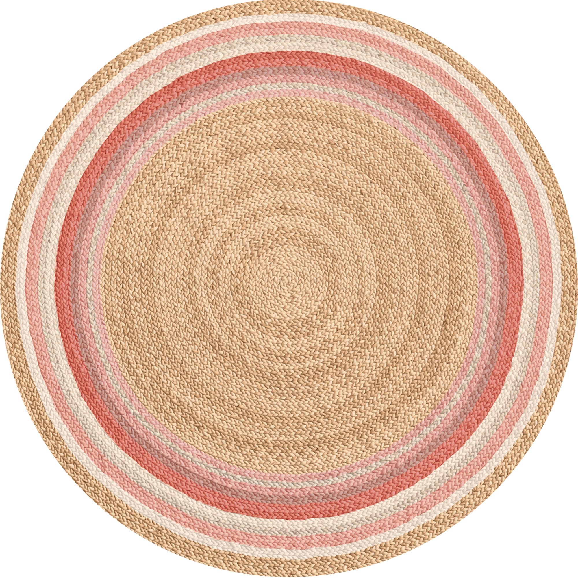 Viniliko, Alfombra de Vinilo Líneas Rosas [Diam] 100 cm