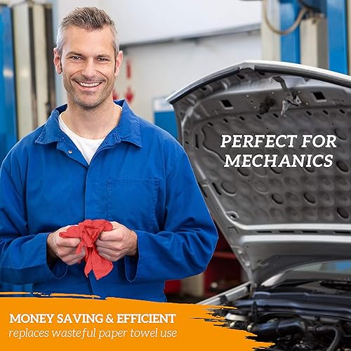 Vista 38 de GREEN LIFESTYLE Paquete de 150 toallas azules de 12 x 14 pulgadas, 100% algodón, superabsorbentes y duraderas para el automóvil, trapos reutilizables