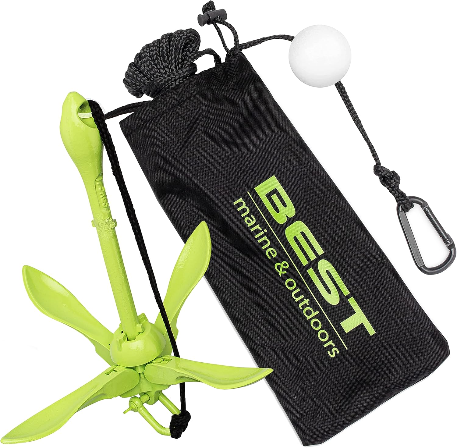 Best Marine Boat Anchor 3.5 Pound Kayak Anchor Kit