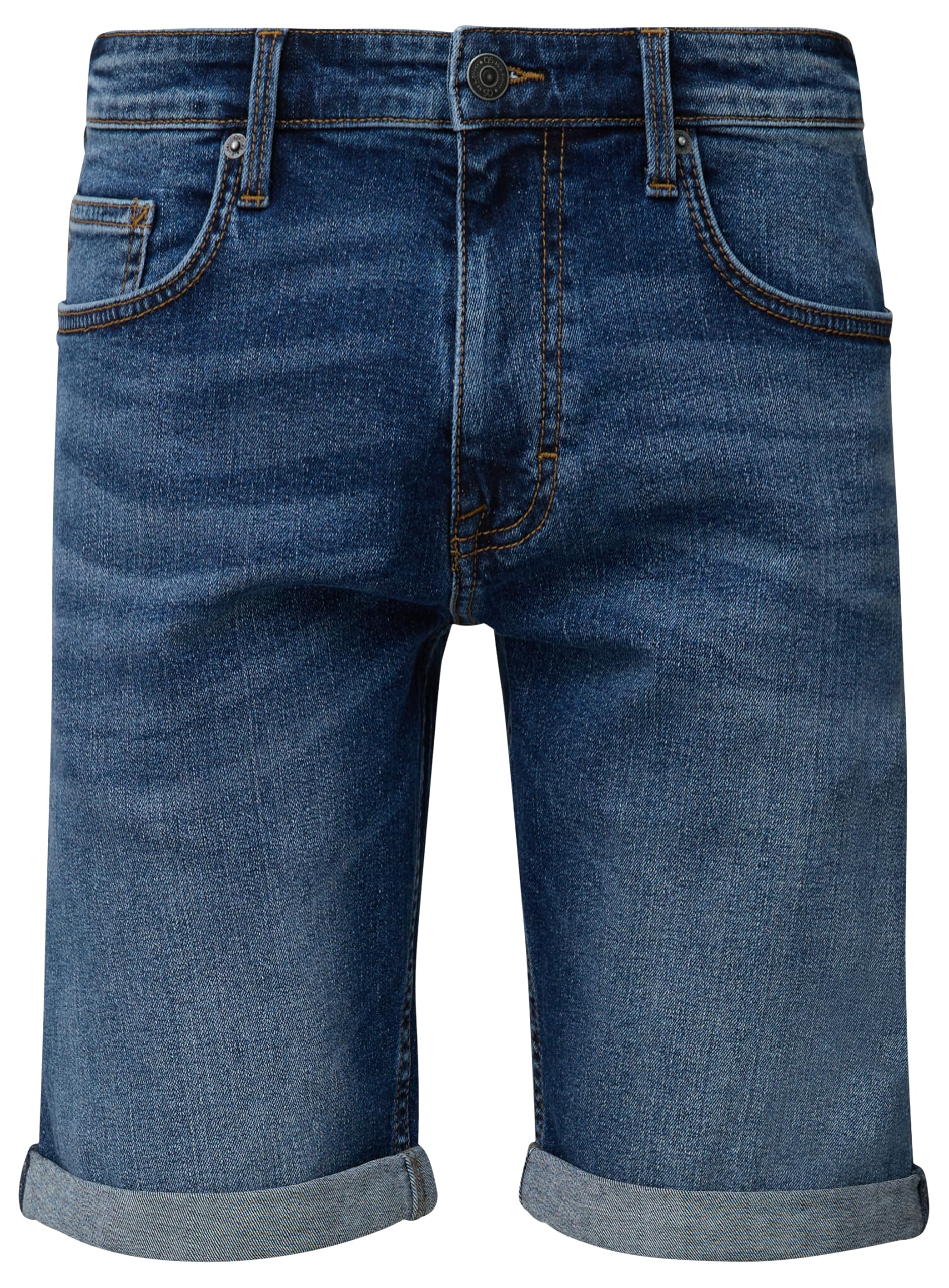 QS Regular: Shorts im Denim-Look