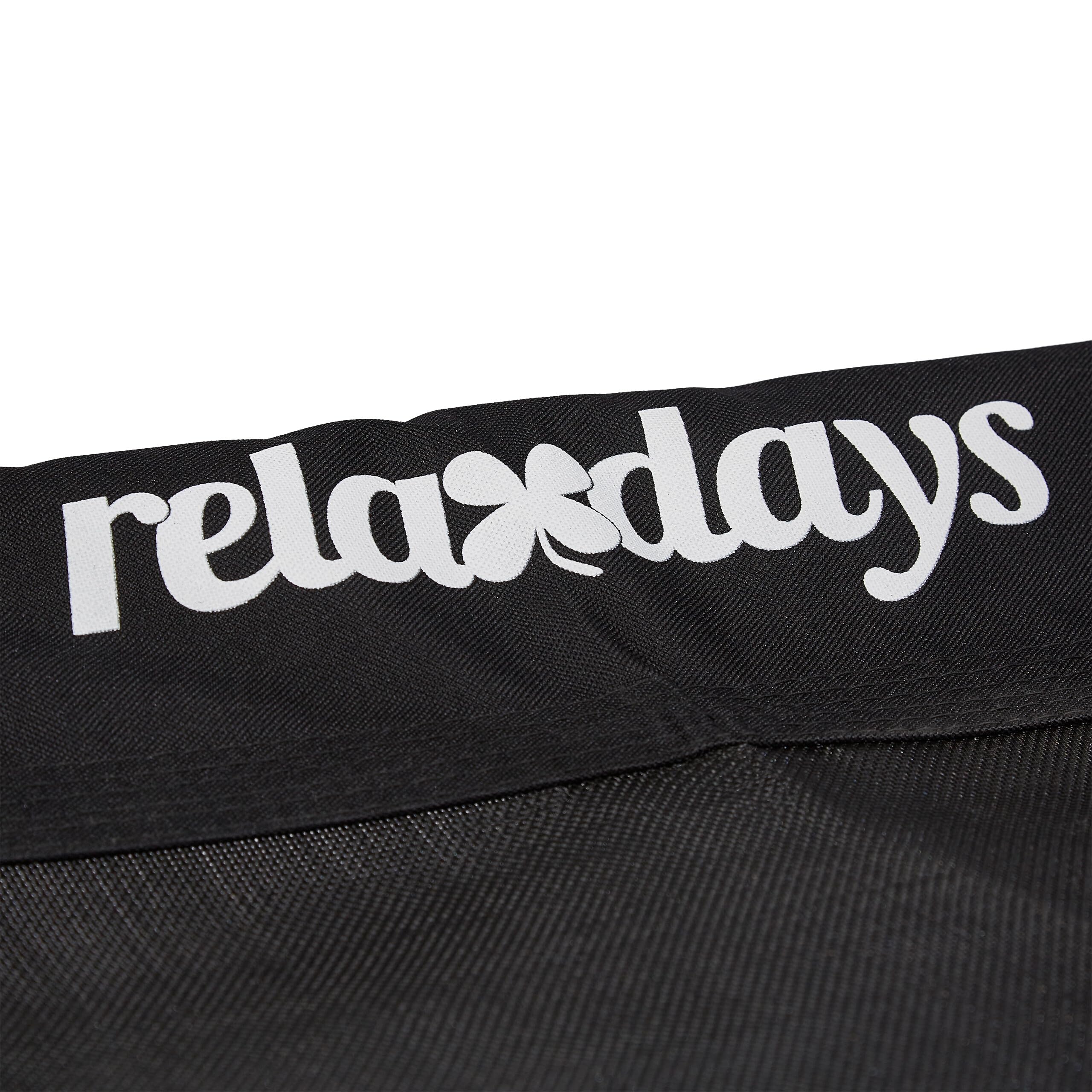 Relaxdays Altalena Grande XXL, Amaca per Bambini & Adulti, 100 kg, Sedia Sospesa Ovale a Nido, 141,5 x 43,5 cm, Nero
