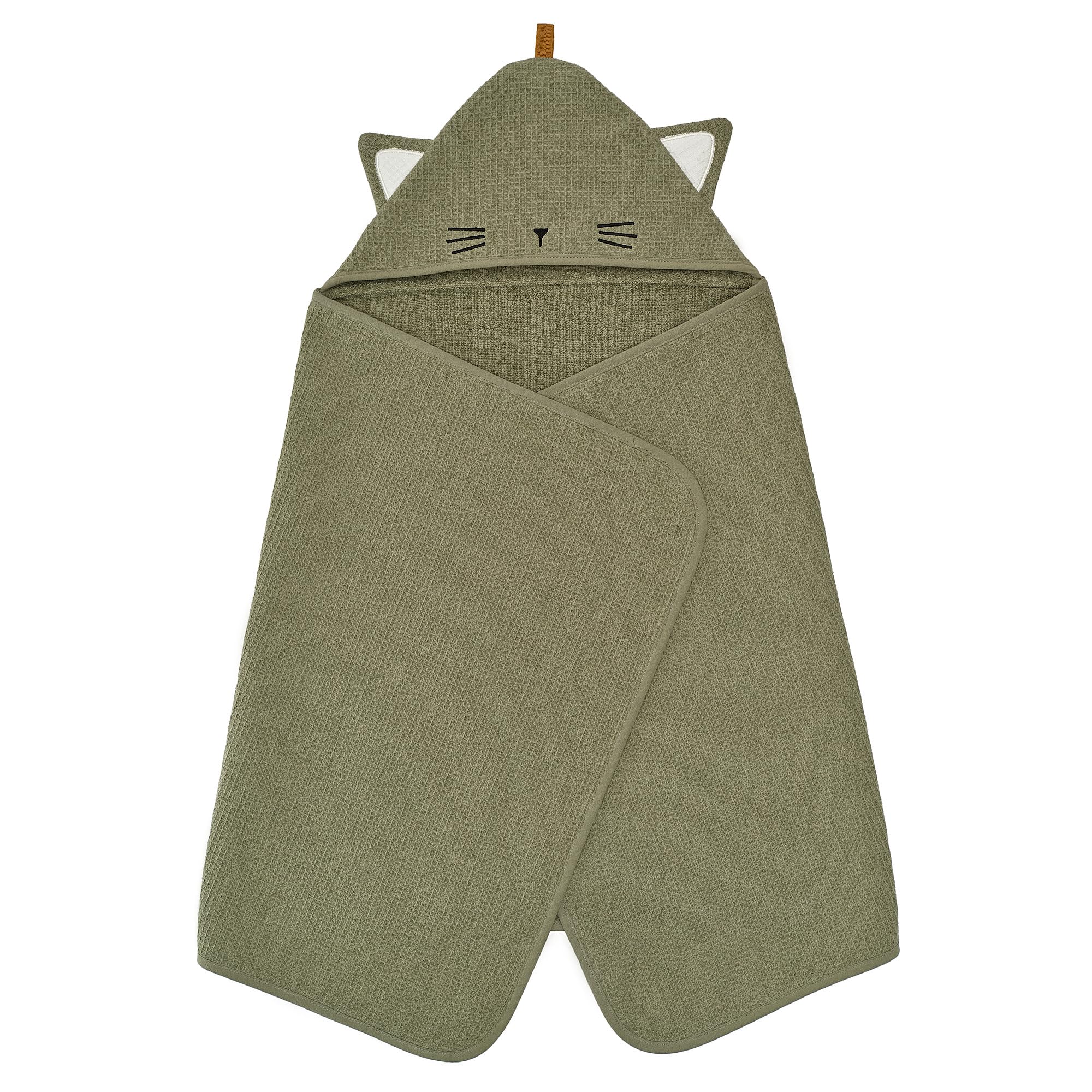 Serviette pour bébé avec capuche vert 60x125 cm GULDVÄVARE ProTuning