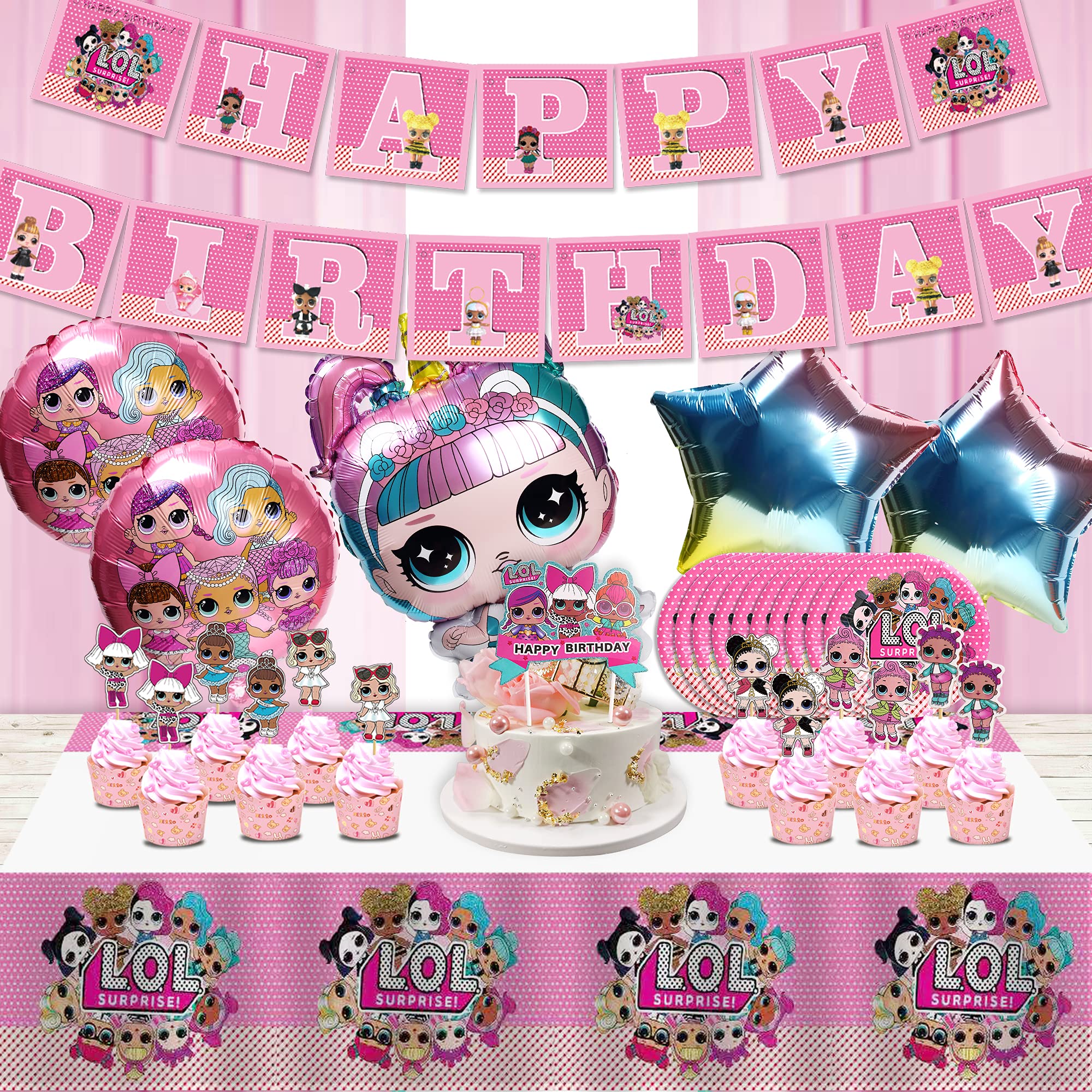 Buy LOL Birthday Party Supplies, Birthday Decorations,Girls Party Favor