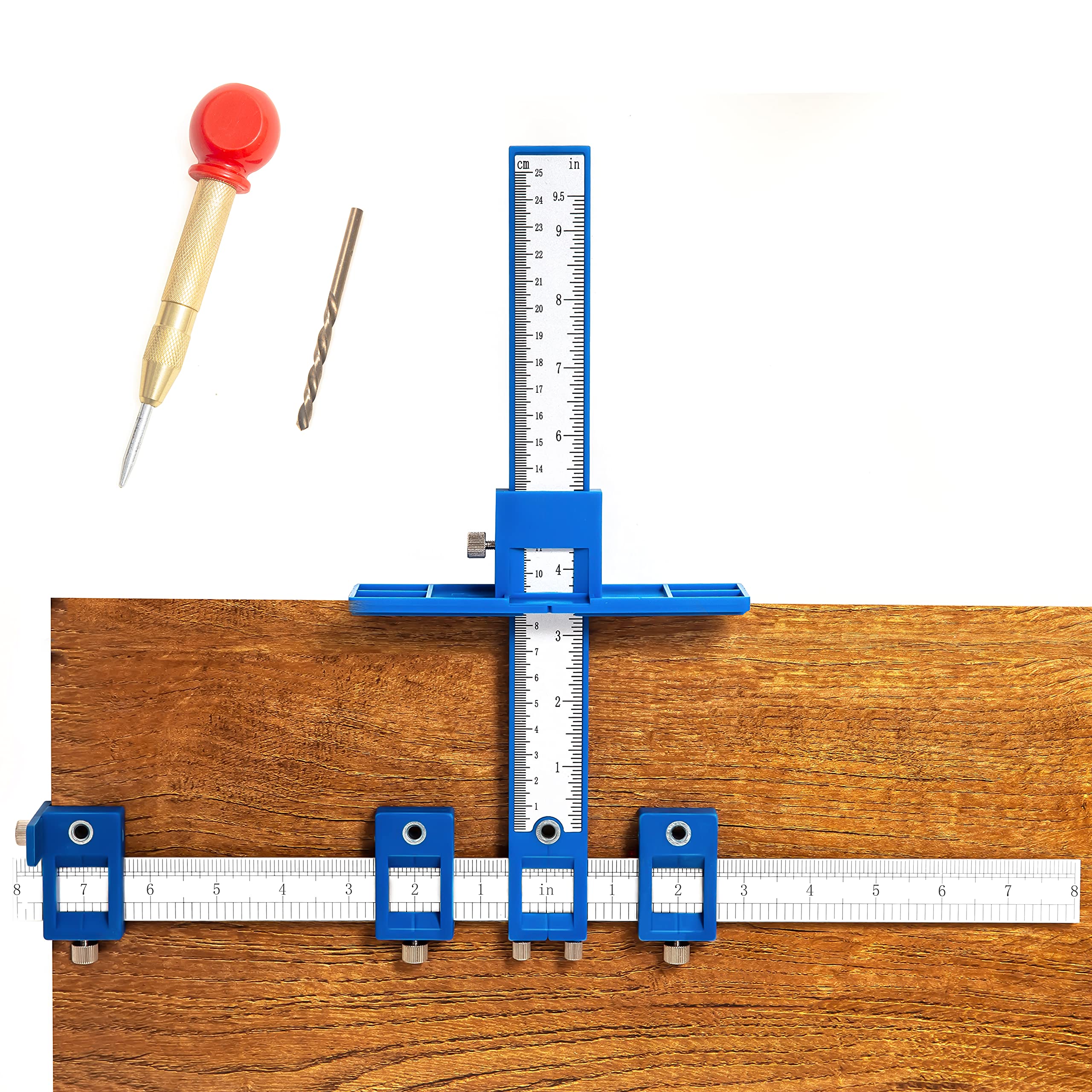 Cabinet Hardware Jig, Cabinet Handle Jig, Cabinet Hardware Template Tool, Drawer Pull Jig - Cabinet Jig for Handles and Pulls
