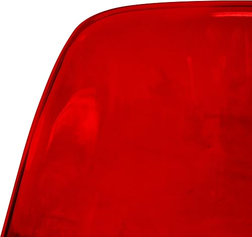 Miniatura 7 de LeisureMod Dover - Silla auxiliar moldeada con patas de acrílico, color rojo transparente Rojo transparente,Claro,Transparente negro,Azul