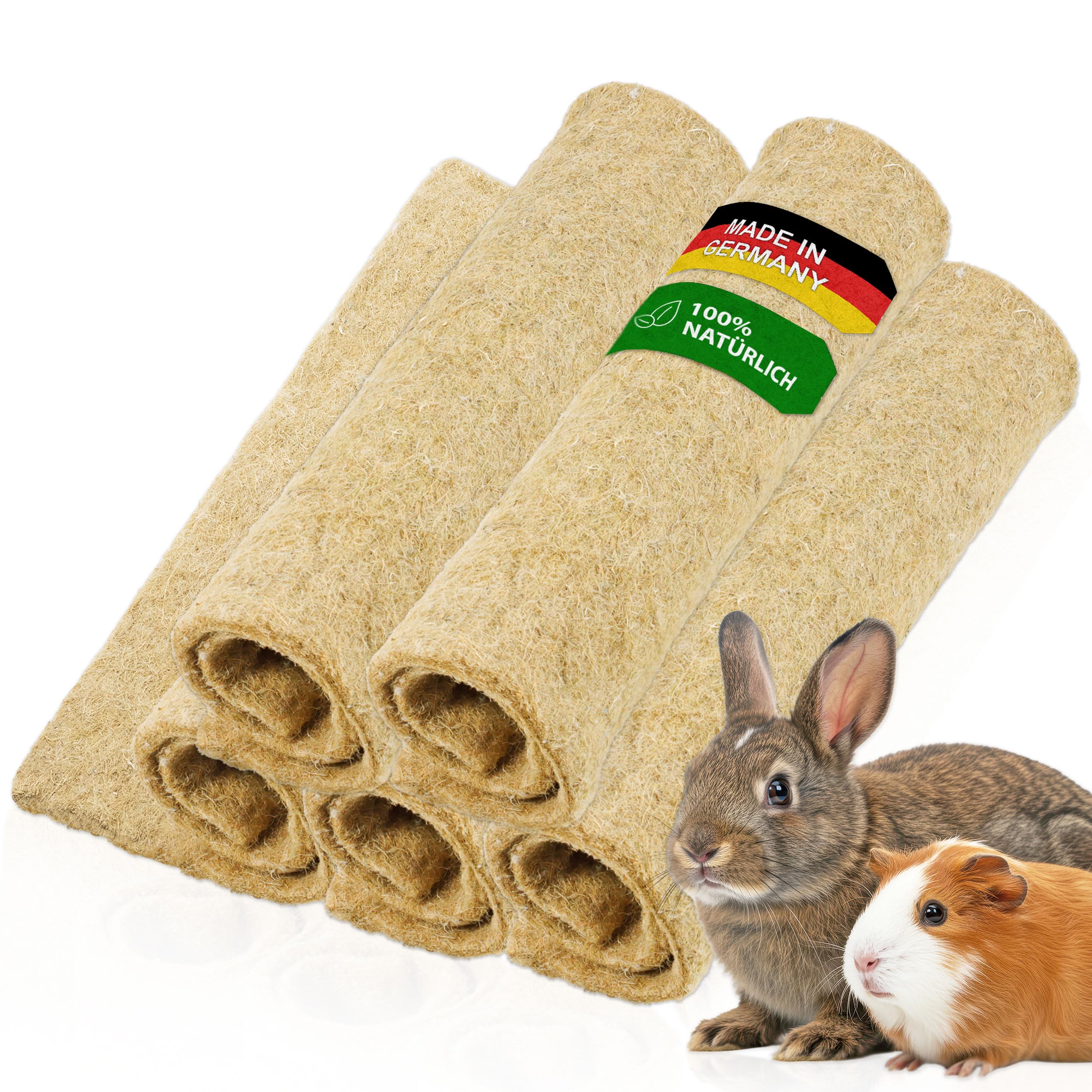 Rohrschneider Nagerteppich HANF, saugfähig, staubfrei (5er Set, 10mm)