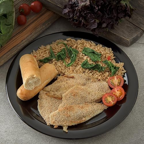 Miniatura 3 de Carlisle FoodService Products Dallas Ware - Plato de plástico reutilizable con borde para bufés, hogar y restaurantes, melamina, 10.25 pulgadas,