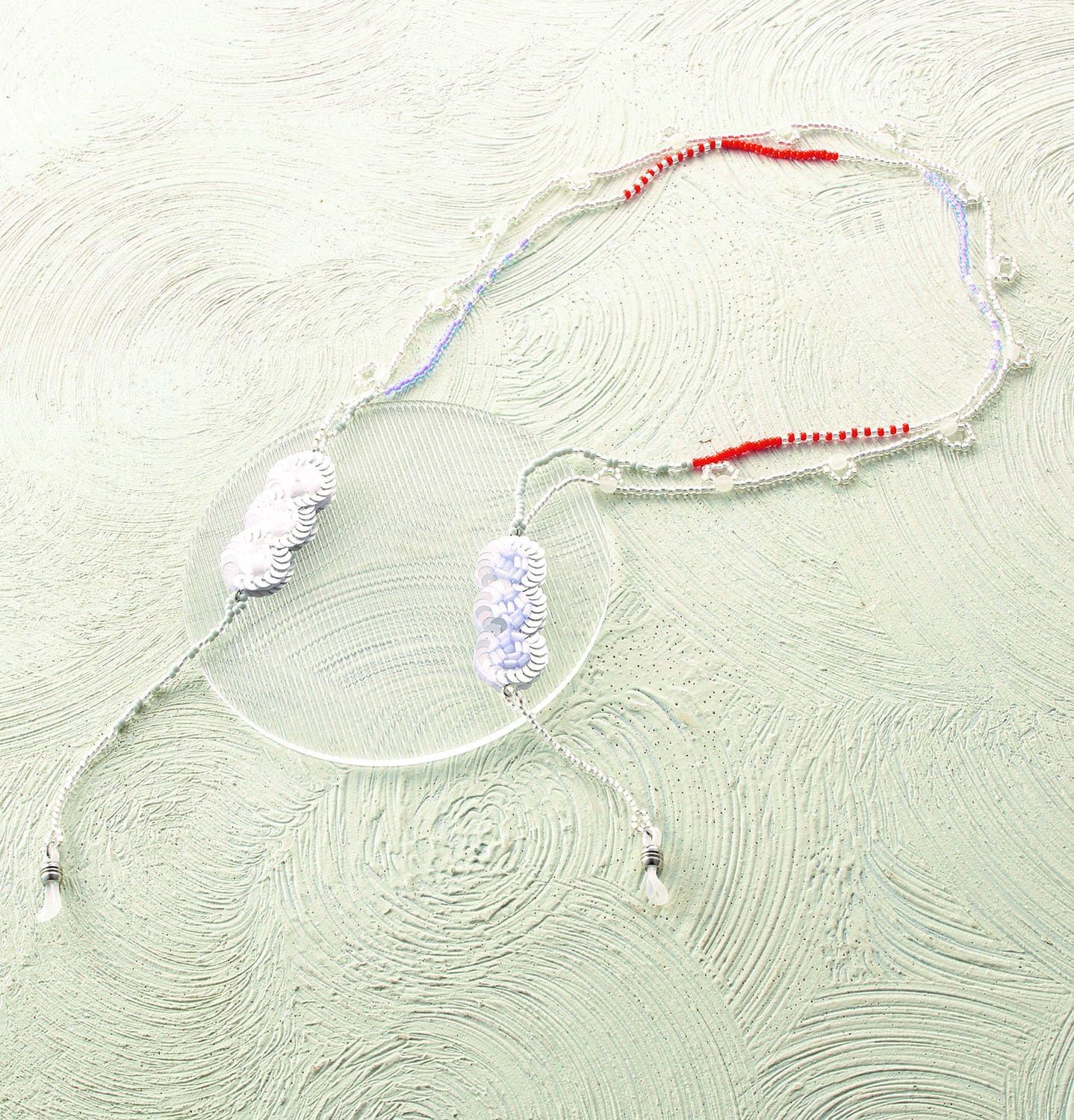 Toho beads kit Maison De Broderie 2 Bead Embroidered Glasses Accessory Glasses Cord hurawari-ko-do Col. 1 Ga – 1