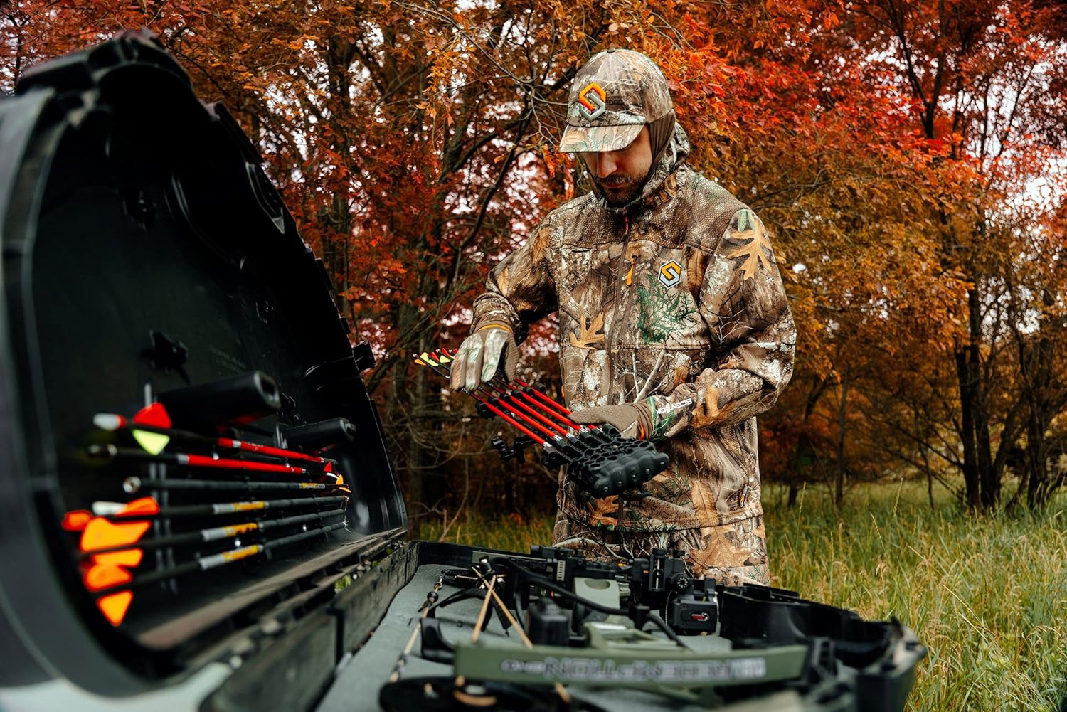 ScentLok Savanna Lightweight Camo Shooter Gloves for Hunting and Outdoor Use (Mossy Oak Country DNA, Medium)