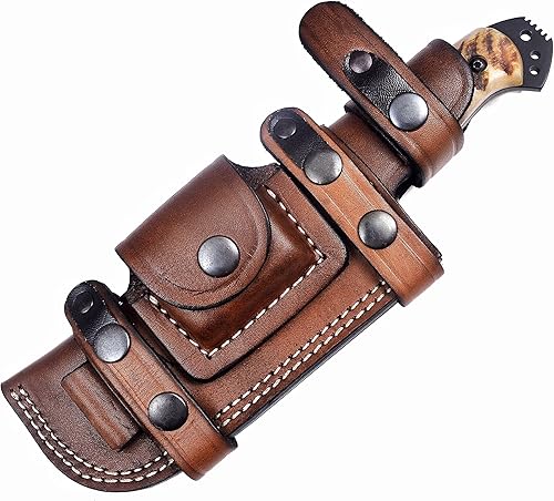 Miniatura 10 de Ottoza Cuchillo Bushcraft de acero al carbono 1095 y mango Micarta  Cuchillo de supervivencia  Cuchillo de camping  Cuchillo táctico  Cuchillo de