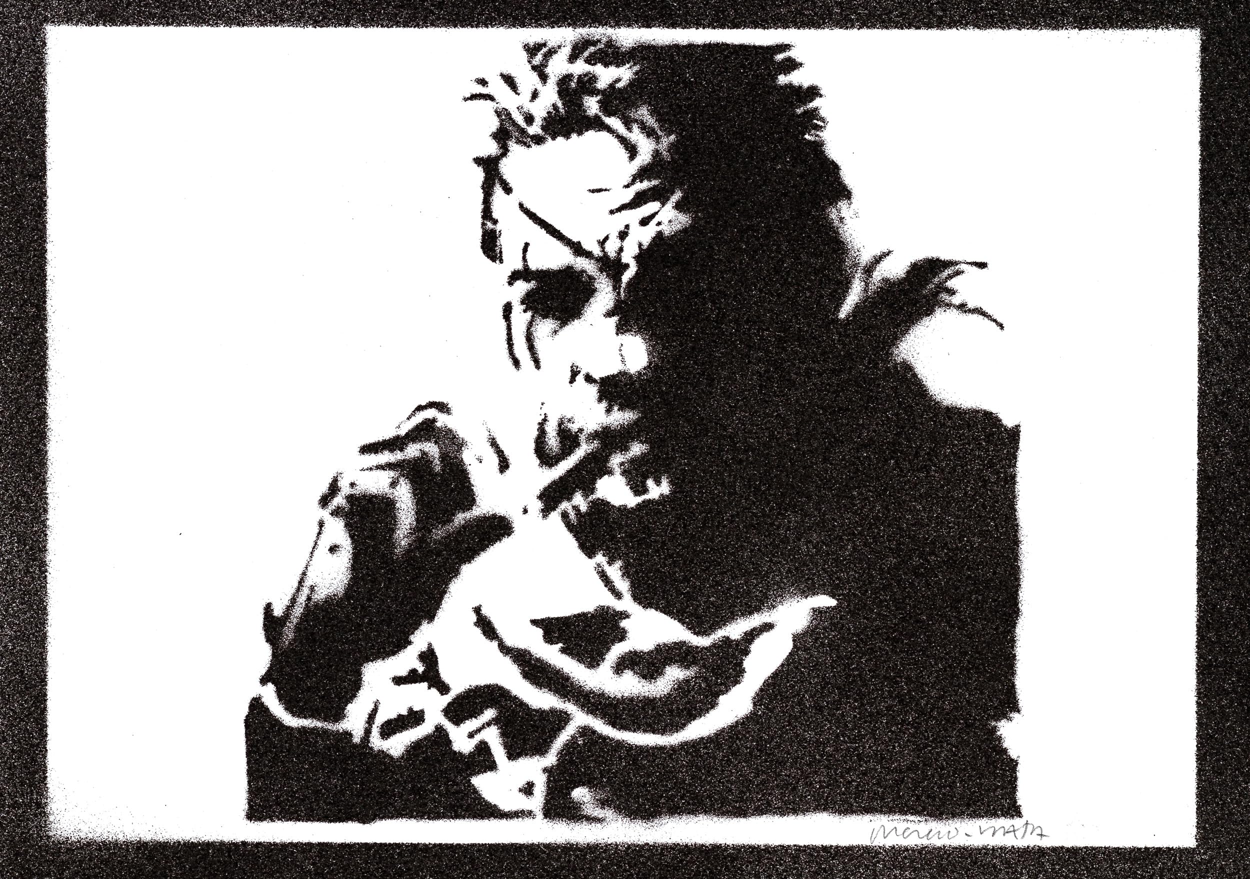 moreno-mata Metal Ge... Autentico Graffiti Hecho a Mano Handmade Poster Gamer Solid Snake Cuadros Decoracion Salon Modernos Regalos Originales para Hombre y Mujer