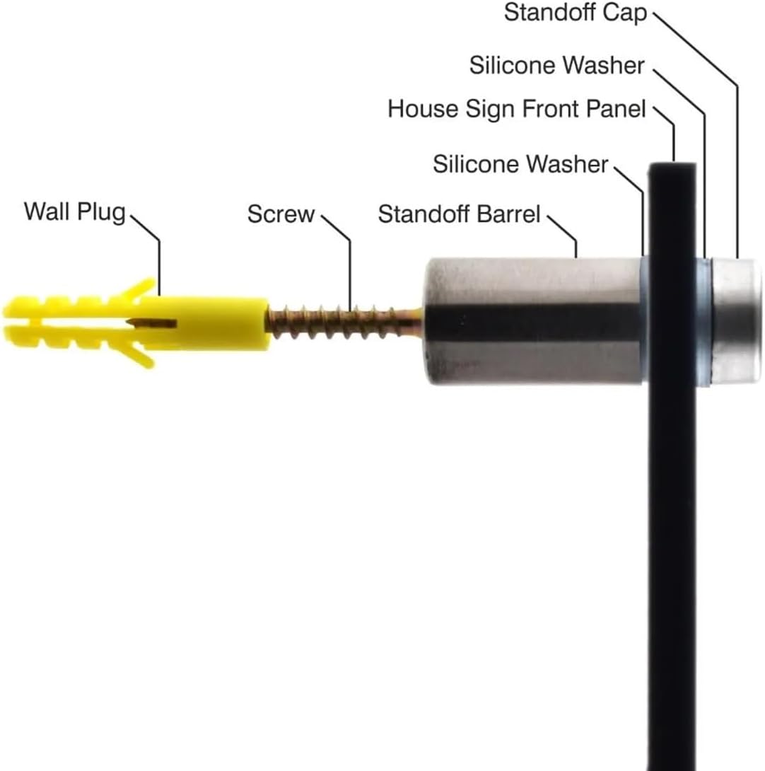 Custom Backlit LED House Number Sign for Outside, Modern Illuminated Address Plaque for Home, Personalized Lighted Sign - Waterproof (50X25CM (19,6 x 9,8 inch))