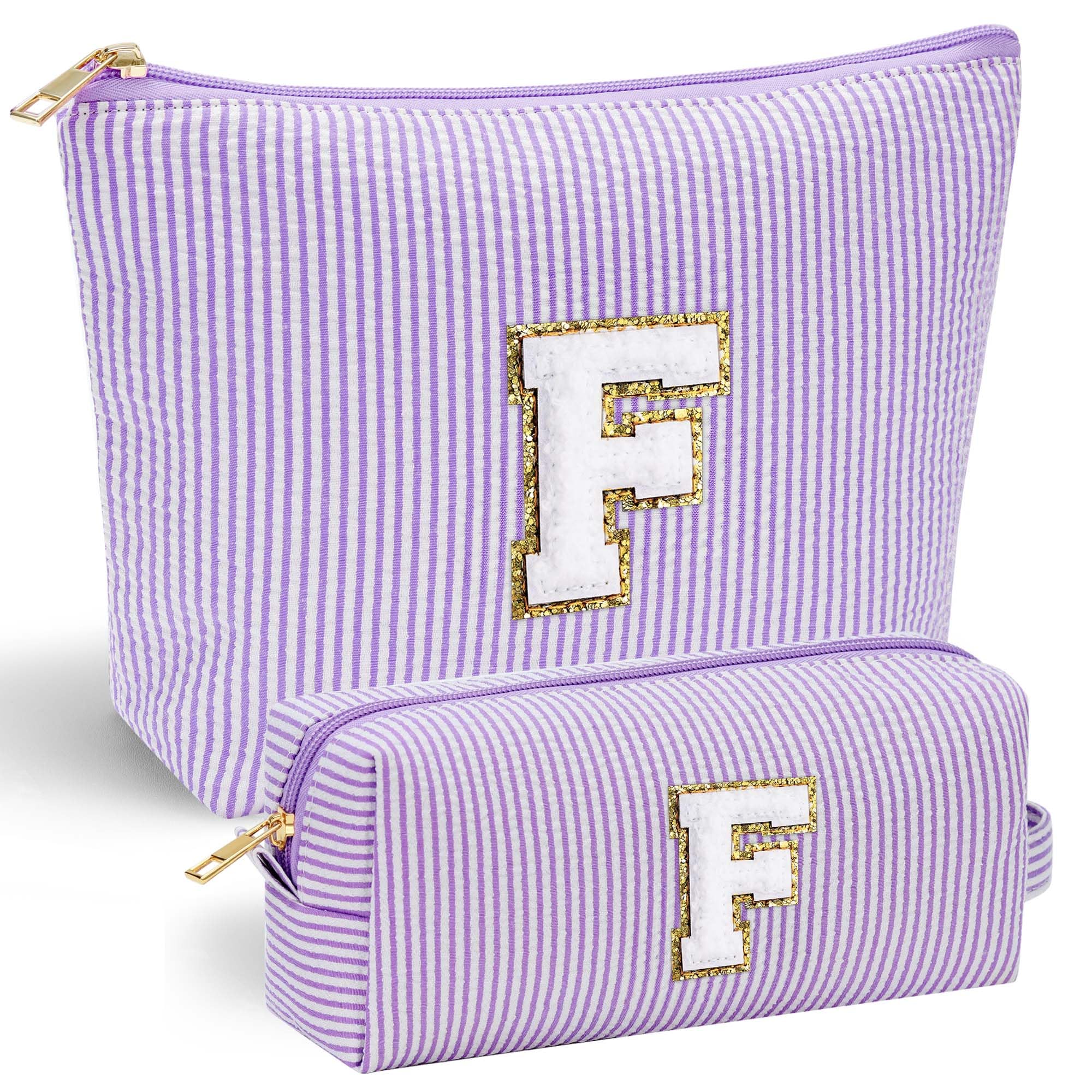 Parima Personalised Gifts for Girls Women - Personalised Make up Bag Initial Make up Bags A Preppy Stuff Birthday Gifts for Women Gift for Girl Womens Girlfriend Teenage Girls Gift Makeup Bag — view 68