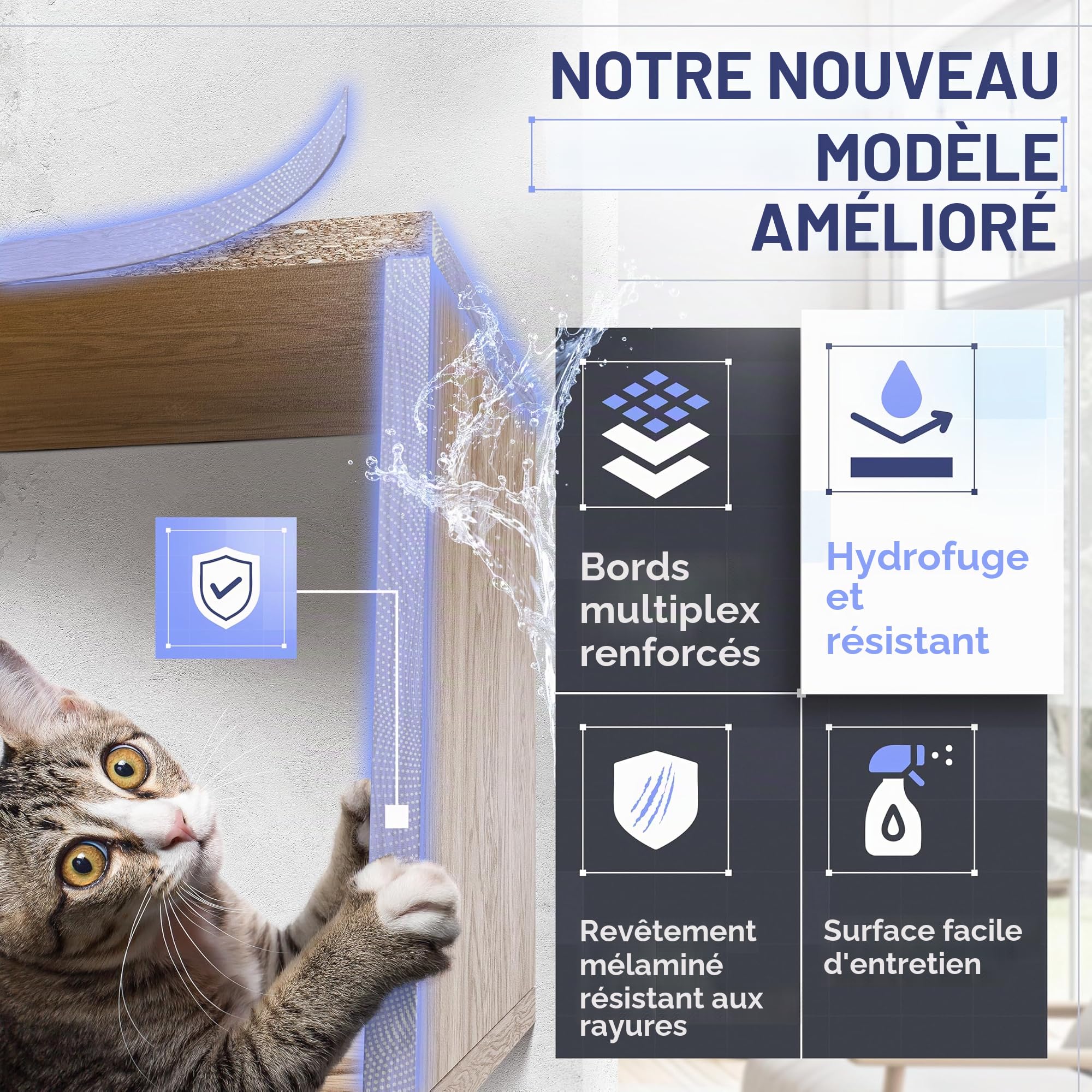 TRAUMMÖBEL Étagère murale en chêne Sonoma - Étagère suspendue