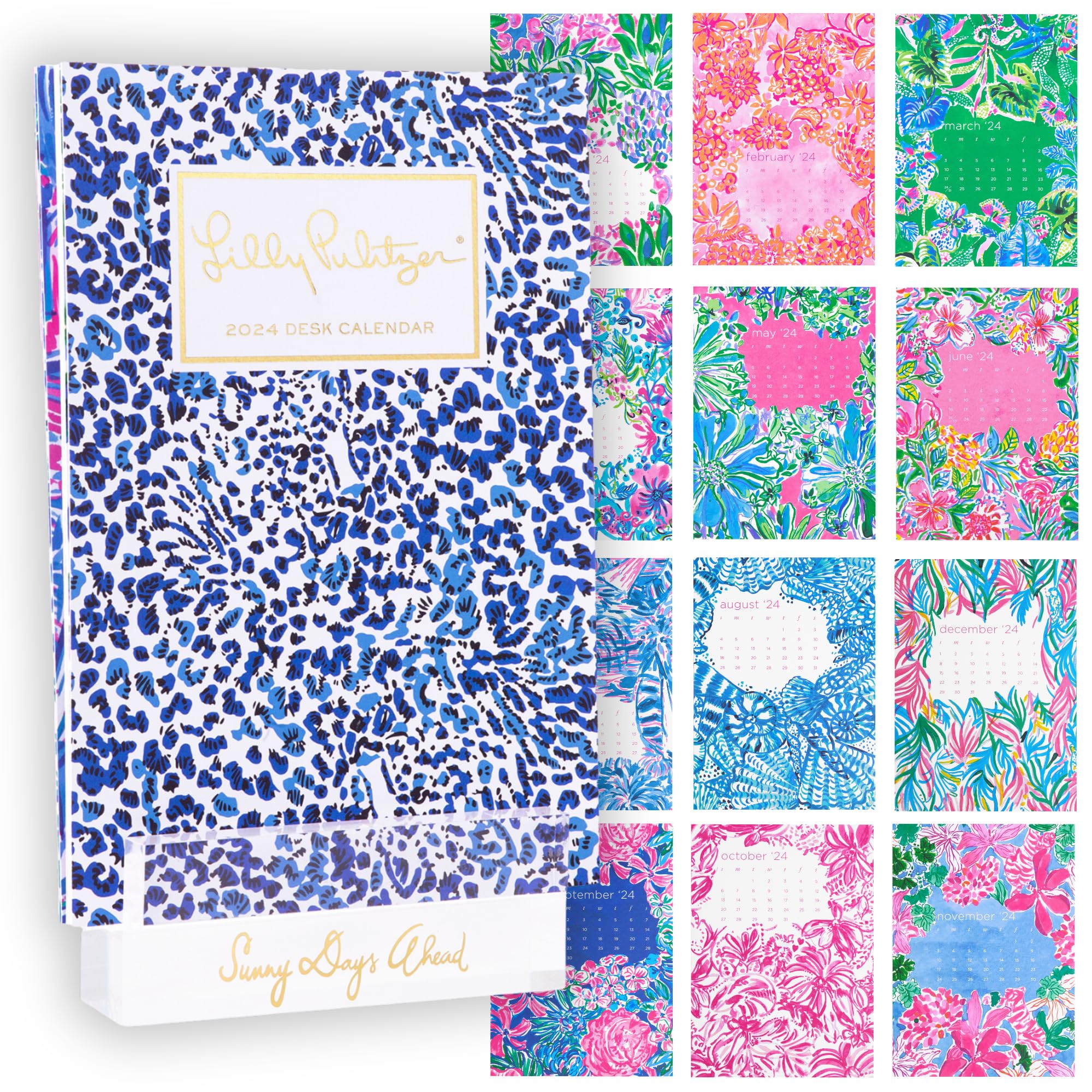 Buy Lilly Pulitzer Small Monthly 2024, Cute Desk Dated January 2024