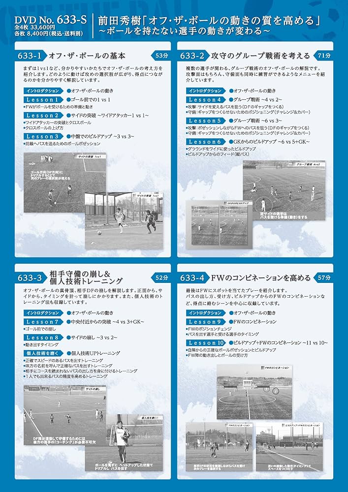 オフザボールの動きの質を高める Amazon.co.jp: 前田秀樹「オフ・ザ・ボールの動きの質を高める