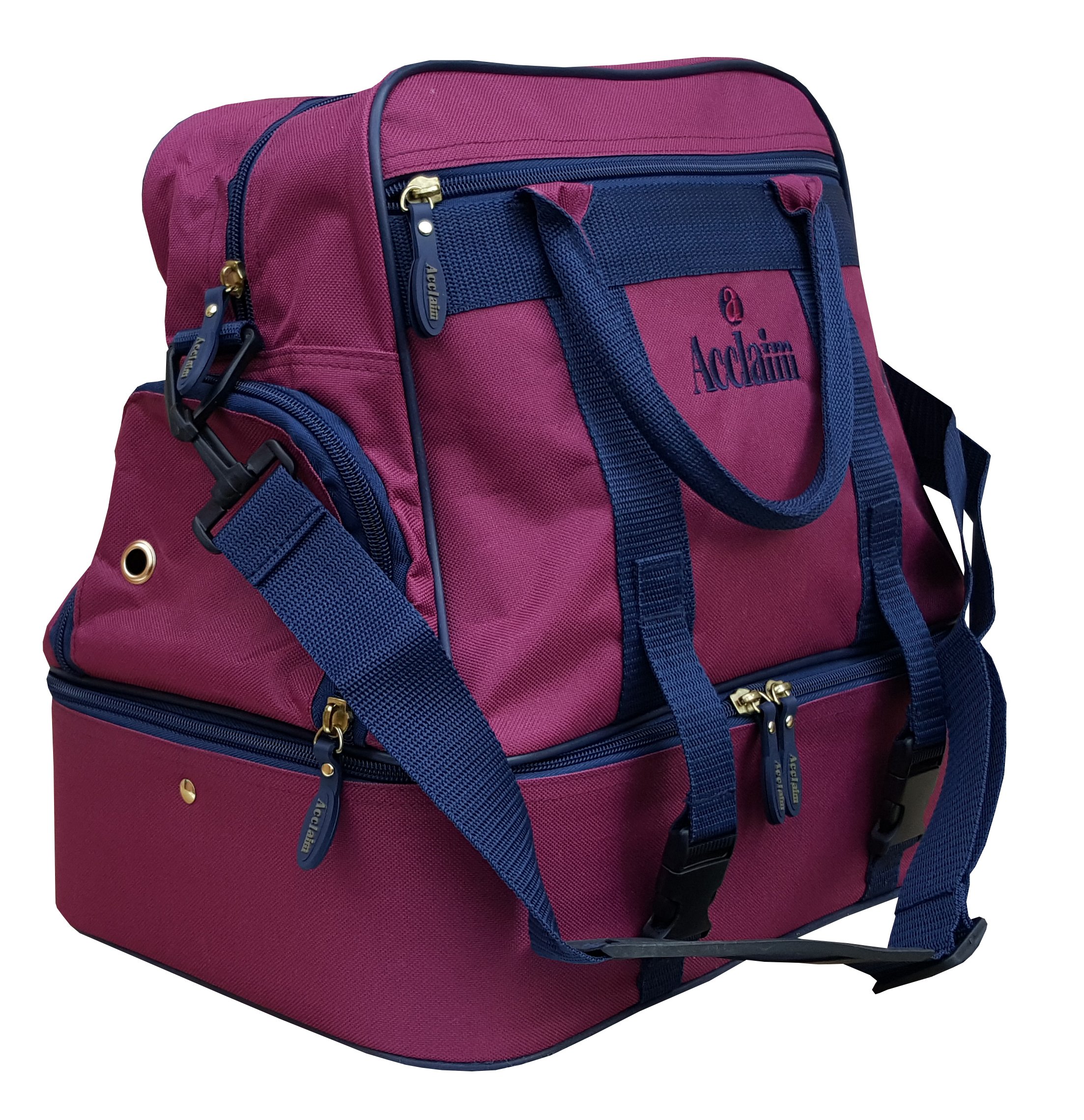 Acclaim Farne - Bolsa de Bolos de Nailon con Cuatro Niveles de césped, Color Verde y Carretilla telescópica Plegable de 38 Pulgadas de Alto