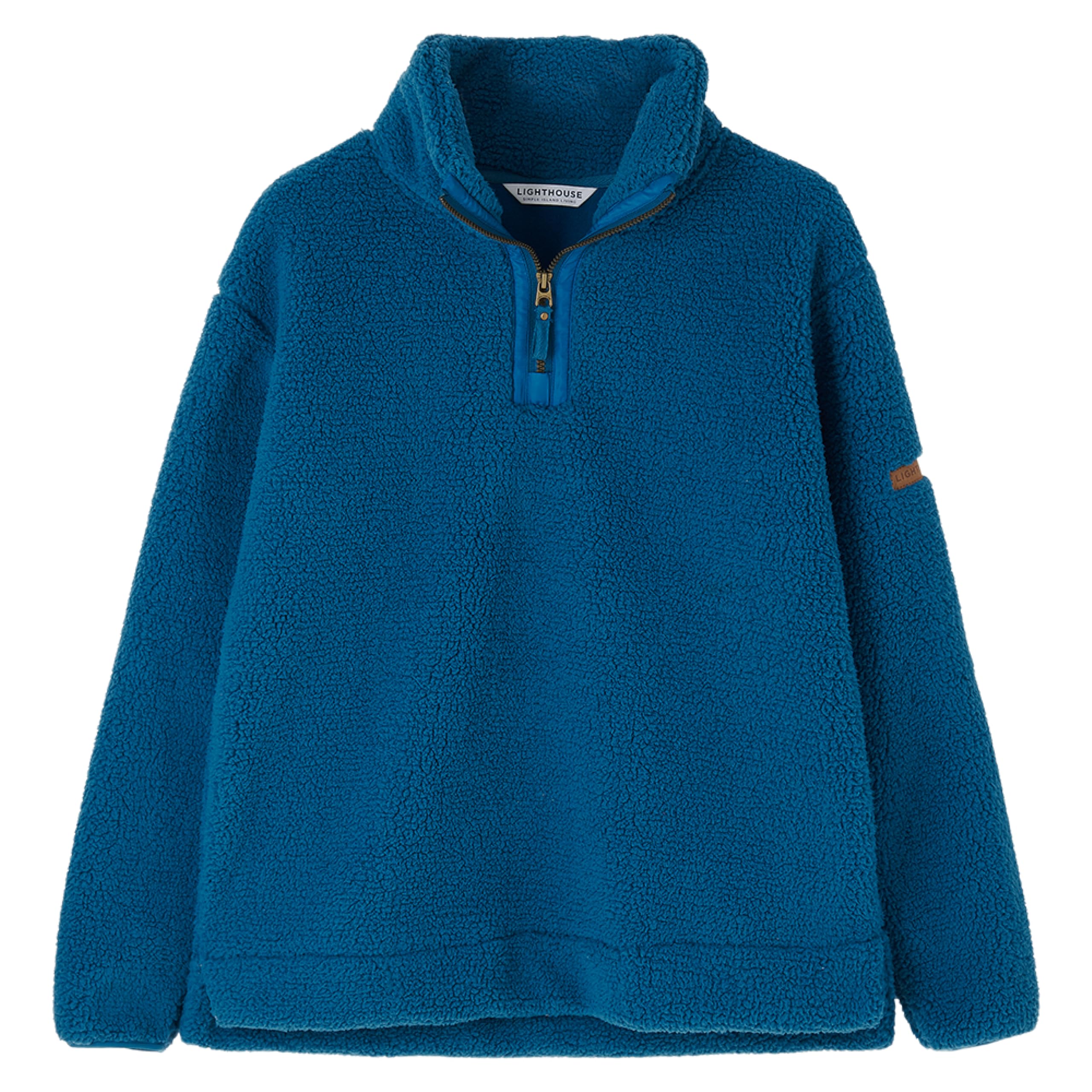Lighthouse Clothing Coast Fleece Sweatshirt - Teal - Women's Size 14 - Fleece Material