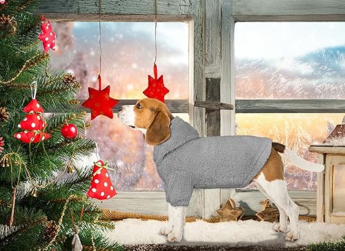 Miniatura 7 de Sudadera con capucha para perro, ropa para perro, ropa para perro, abrigos cálidos y suaves y acogedores para perros, sudadera con capucha de forro