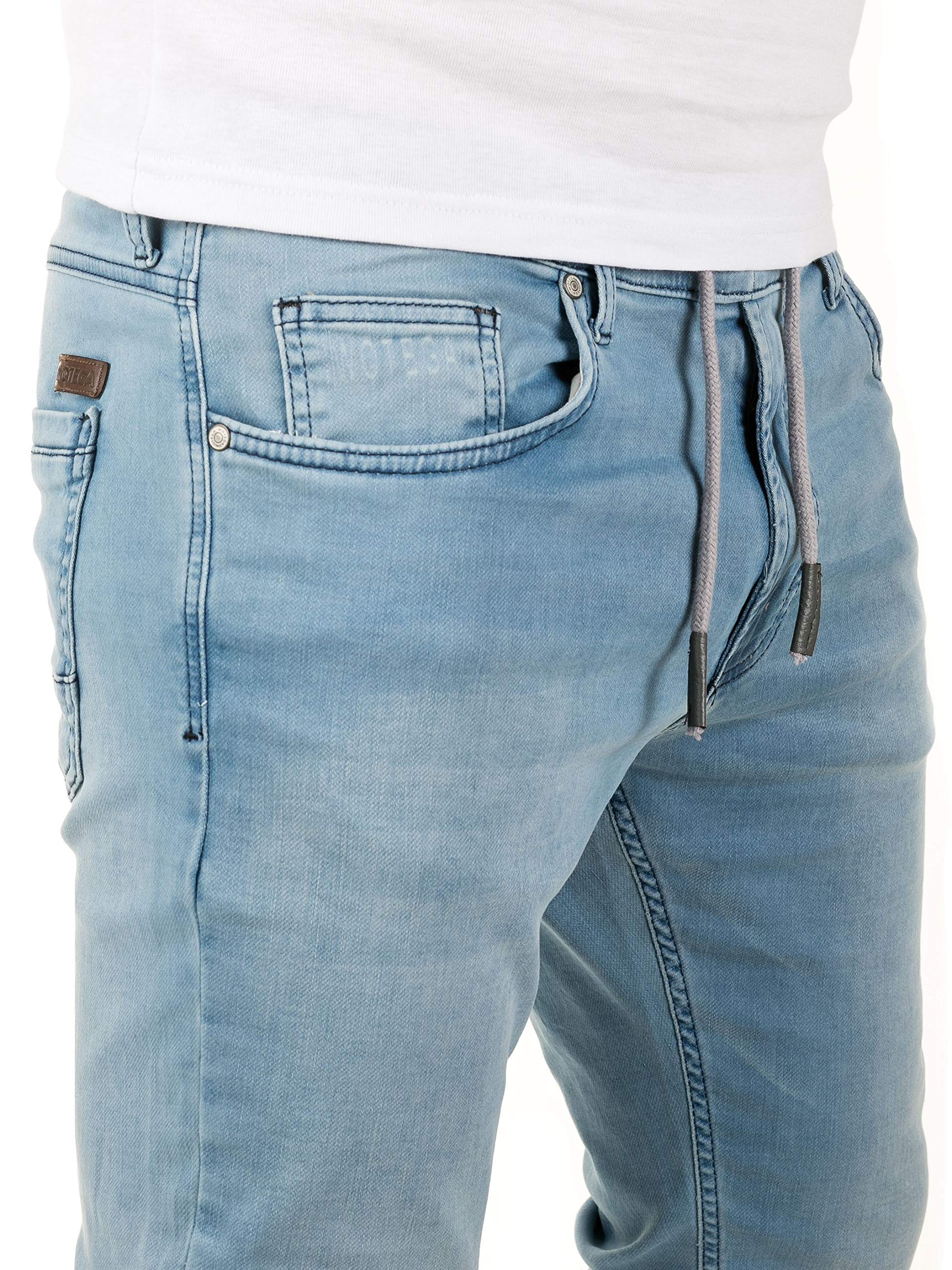 WOTEGA Noah - Vaqueros Hombre - Pantalones de chándal en Look Denim - Vaqueros Jogging Slim Hombre