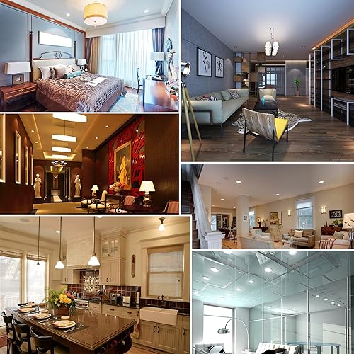 Miniatura 6 de Bombilla LED R16 regulable, bombilla reflector de base E26, 500 lúmenes 4000 K blanco natural, 5 vatios AC120V, ángulo de haz de 120, lámpara