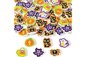 60-Pack Halloween Mini Erasers: Spooky Stationery for Your Treat-or-Treat Bag